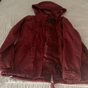 Causal hooded jacket